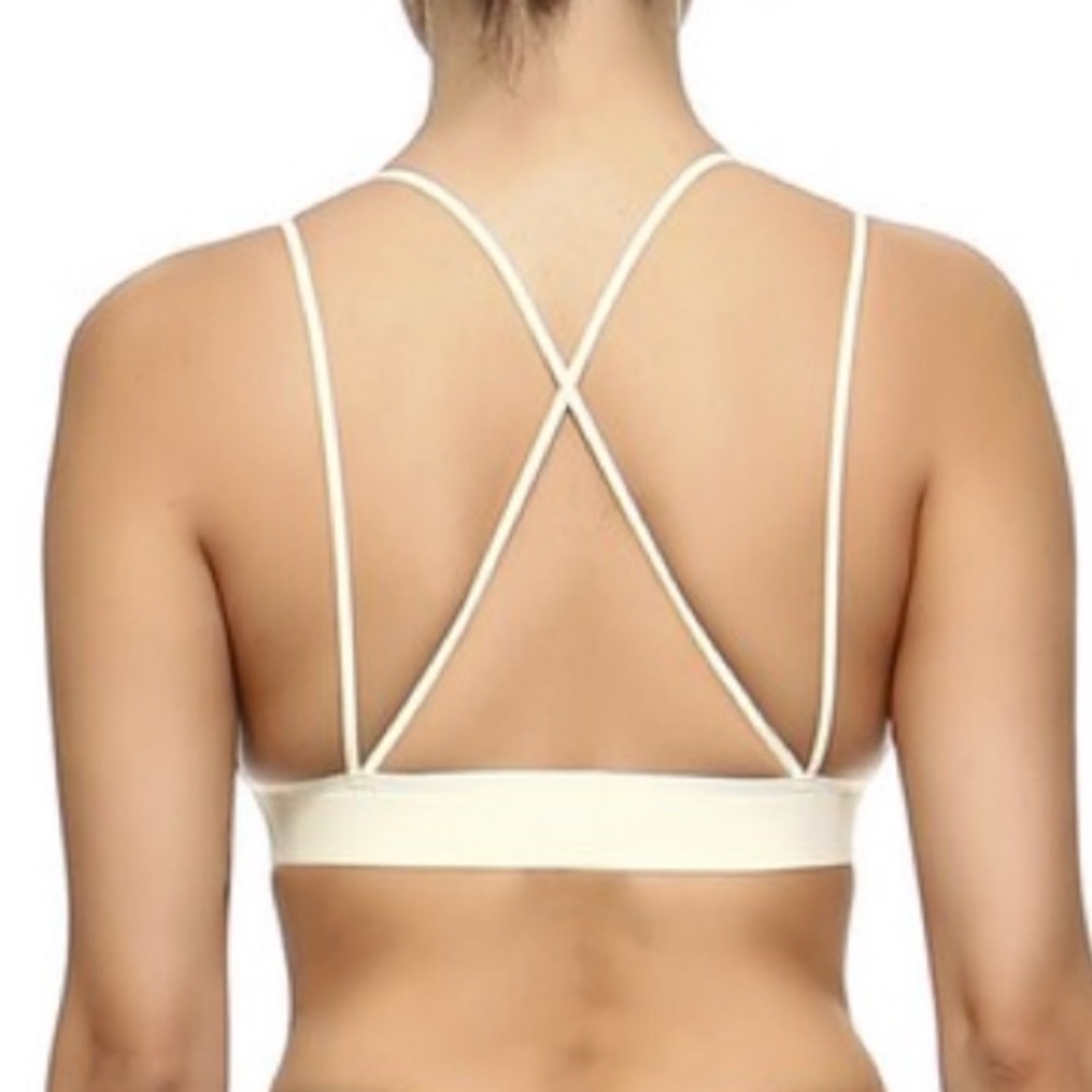 Ivory Bralette With cross back straps - Picture 2 of 5